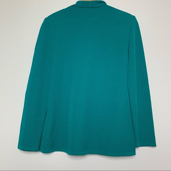 Vintage Castle berry Knits Teal Cardigan Women’s Size 8 - Picture 5 of 9